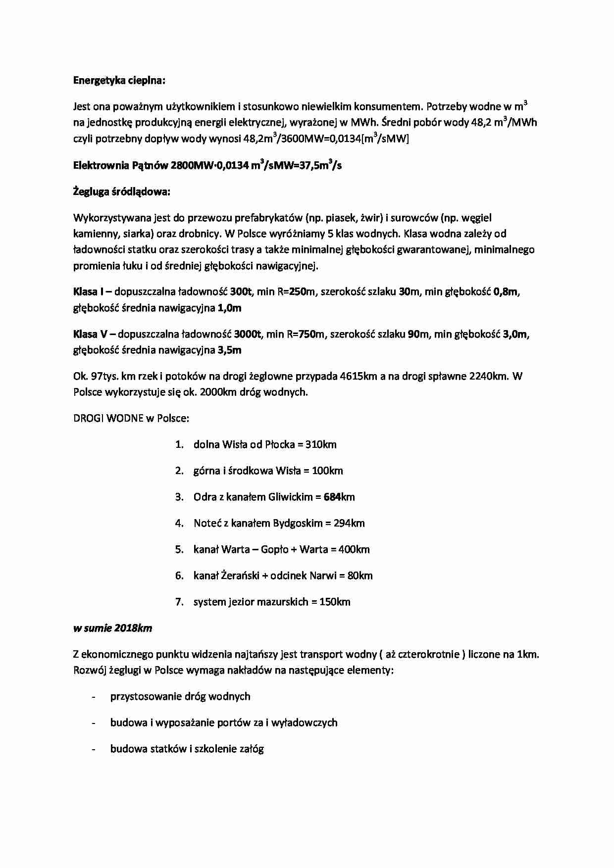 Energetyka cieplna-opracowanie - strona 1