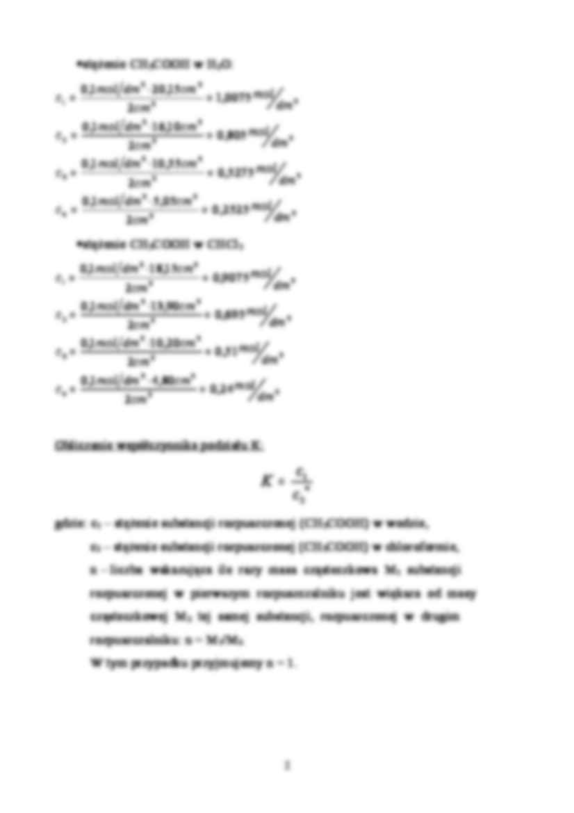 Prawo podzialu Nernsta- ćwiczenia - strona 2