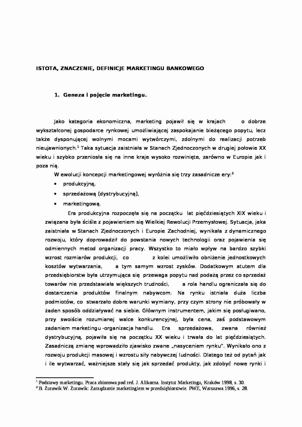 Bankowość- marketing bankowy - strona 1