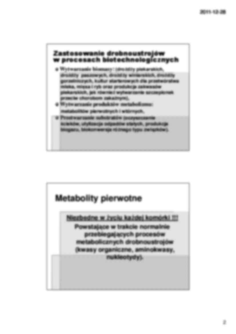 Proces biotechnologiczny- wykład 21 - strona 2