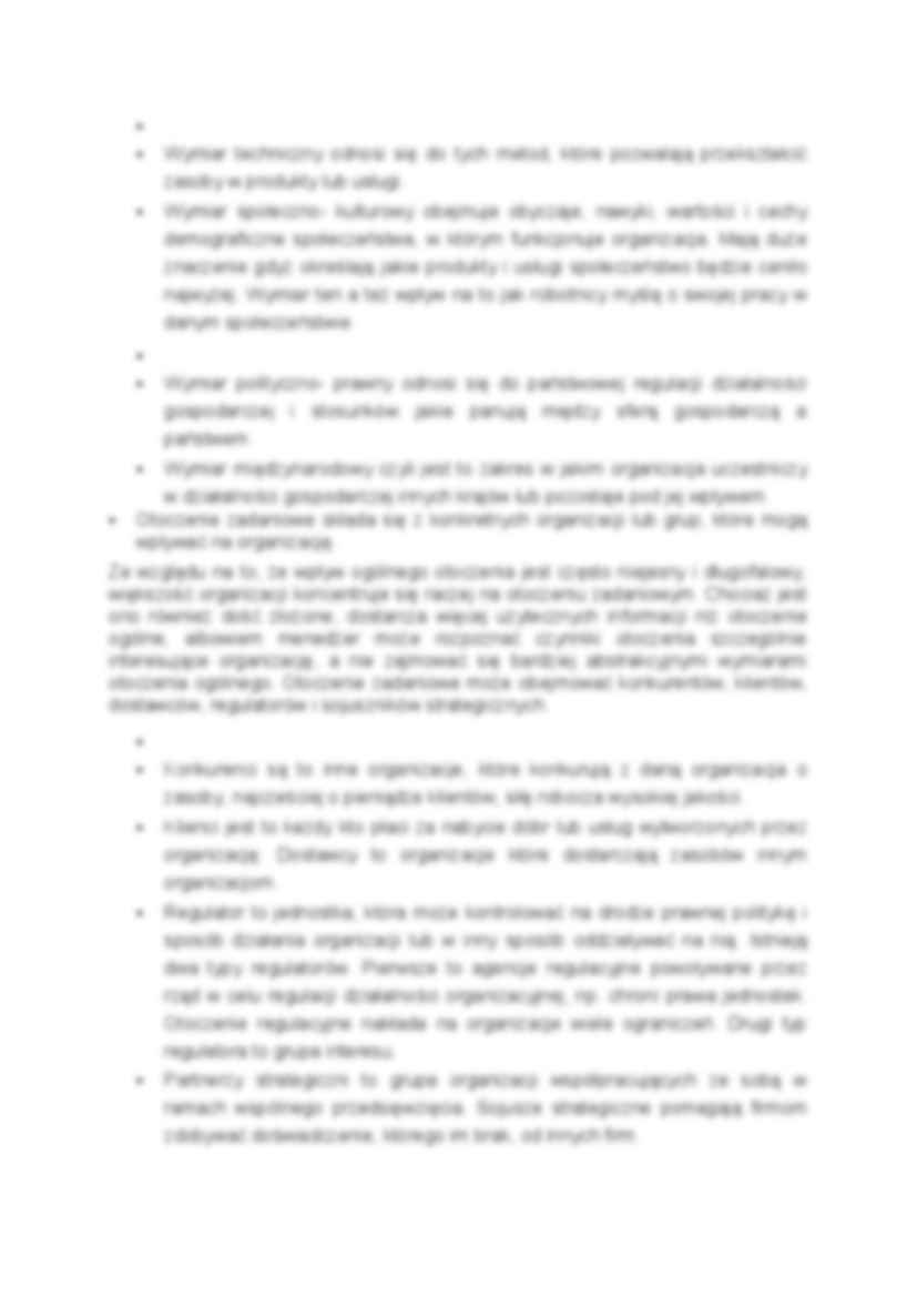 Otoczenie organizacji-opracowanie - Otoczenie zewnętrzne - strona 2