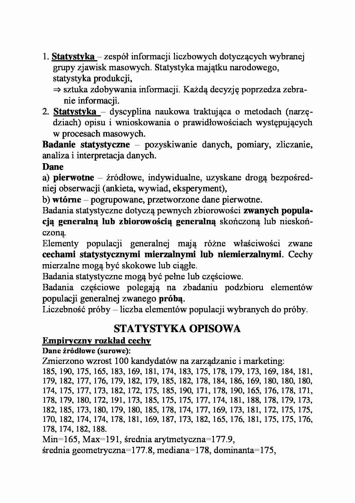 Rozkład empiryczny cech-opracowanie - strona 1