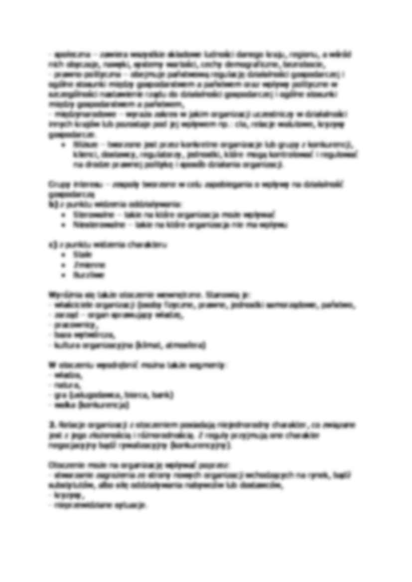 Organizacja w otoczeniu-opracowanie - strona 2