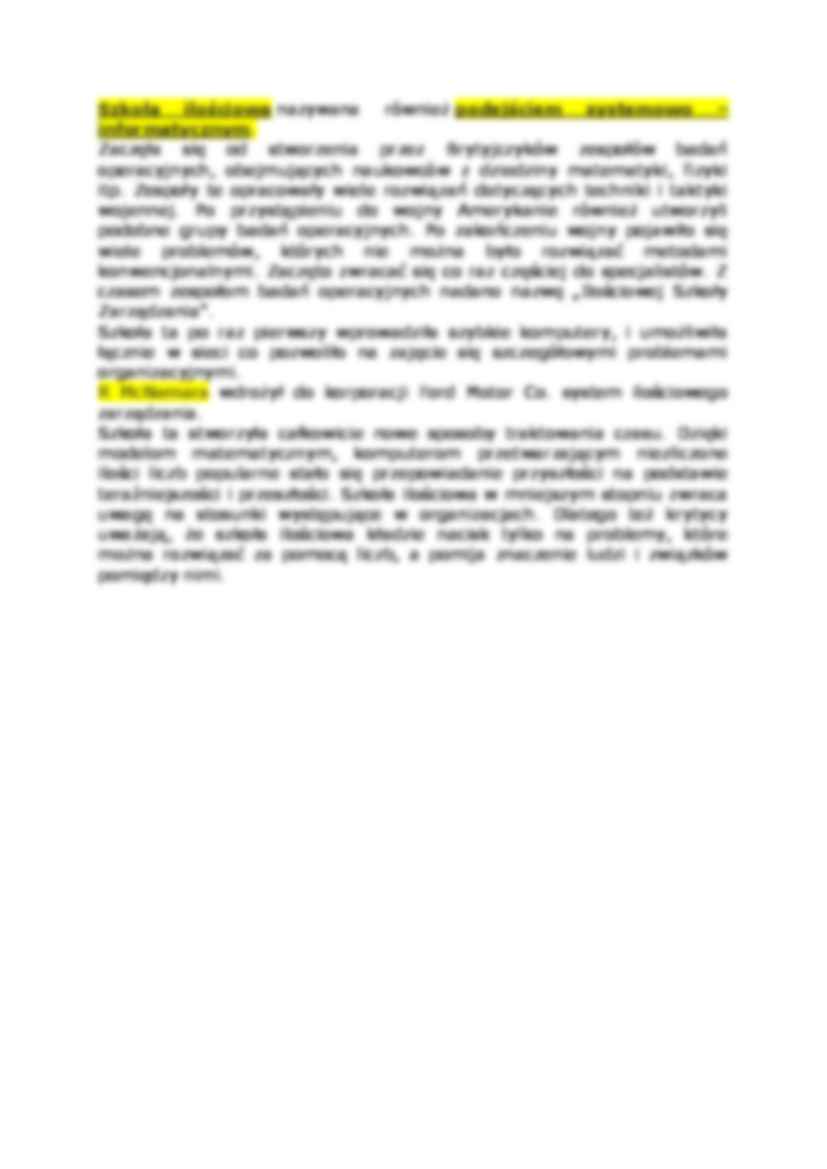 Podstawowe szkoły zarządzania i ich przedstawiciele-opracowanie - strona 3