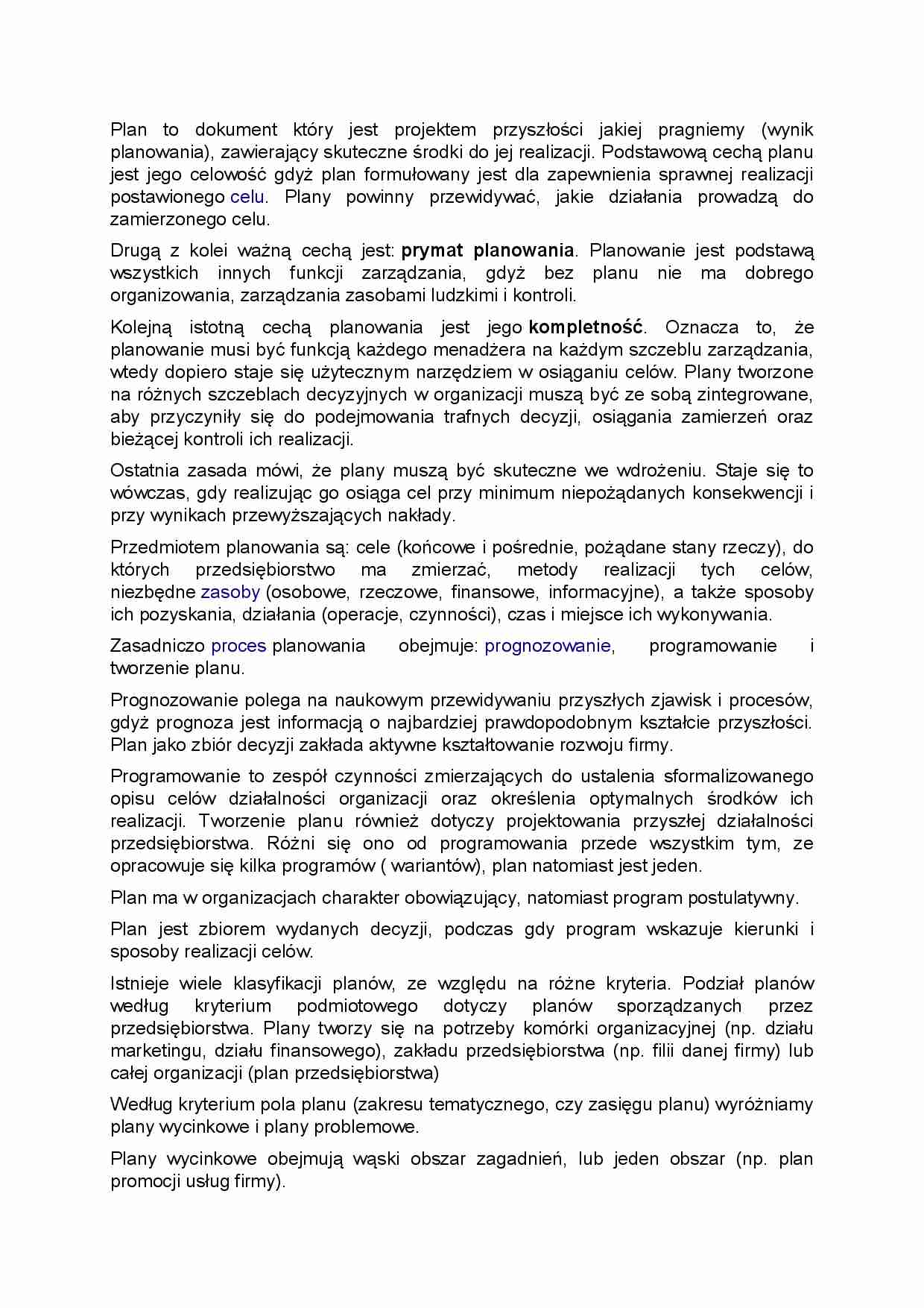 Planowanie - procesowe - strona 1