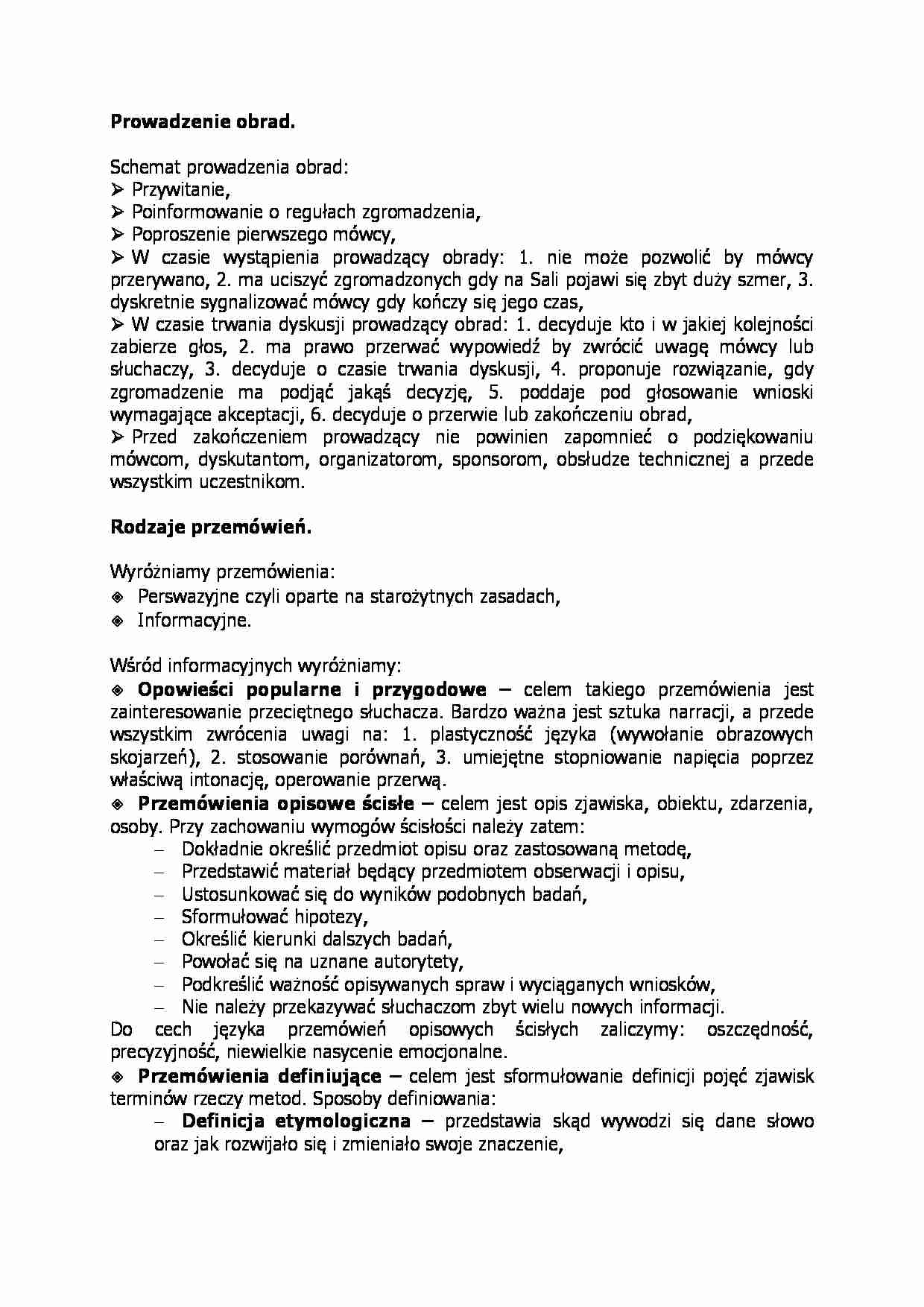 Prowadzenie obrad-opracowanie - strona 1