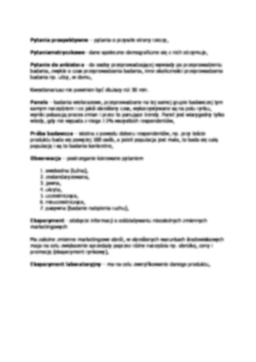 Badania marketingowe-opracowanie - strona 3