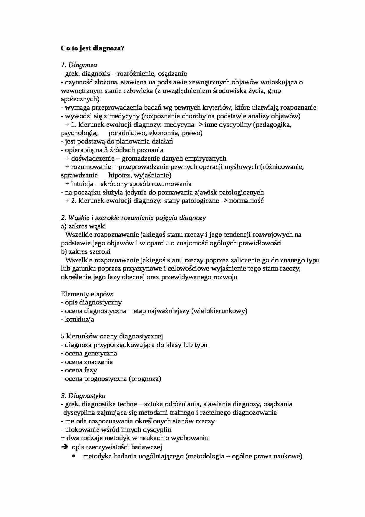 Diagnoza-opracowanie - strona 1