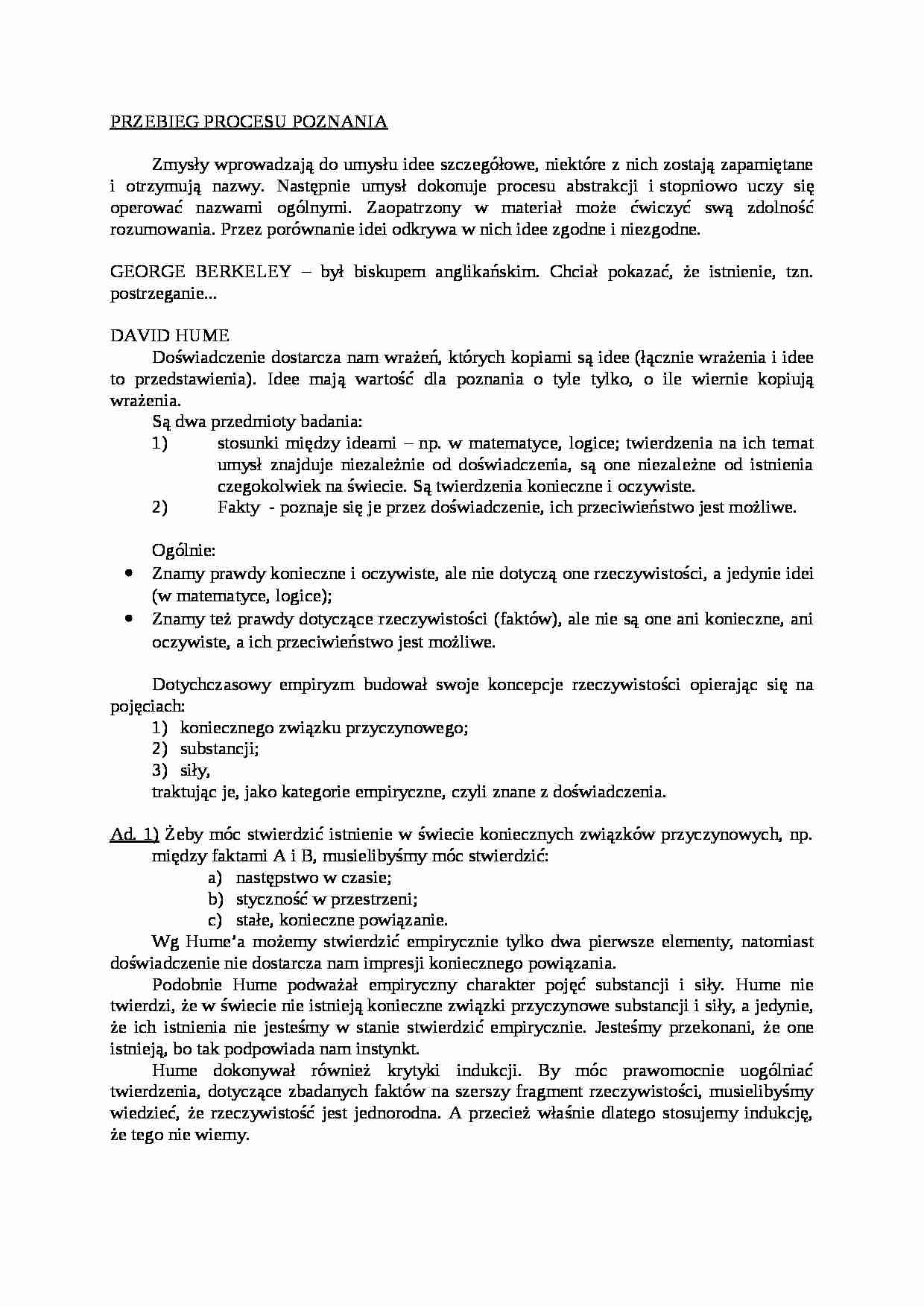 David Hume-opracowanie - strona 1