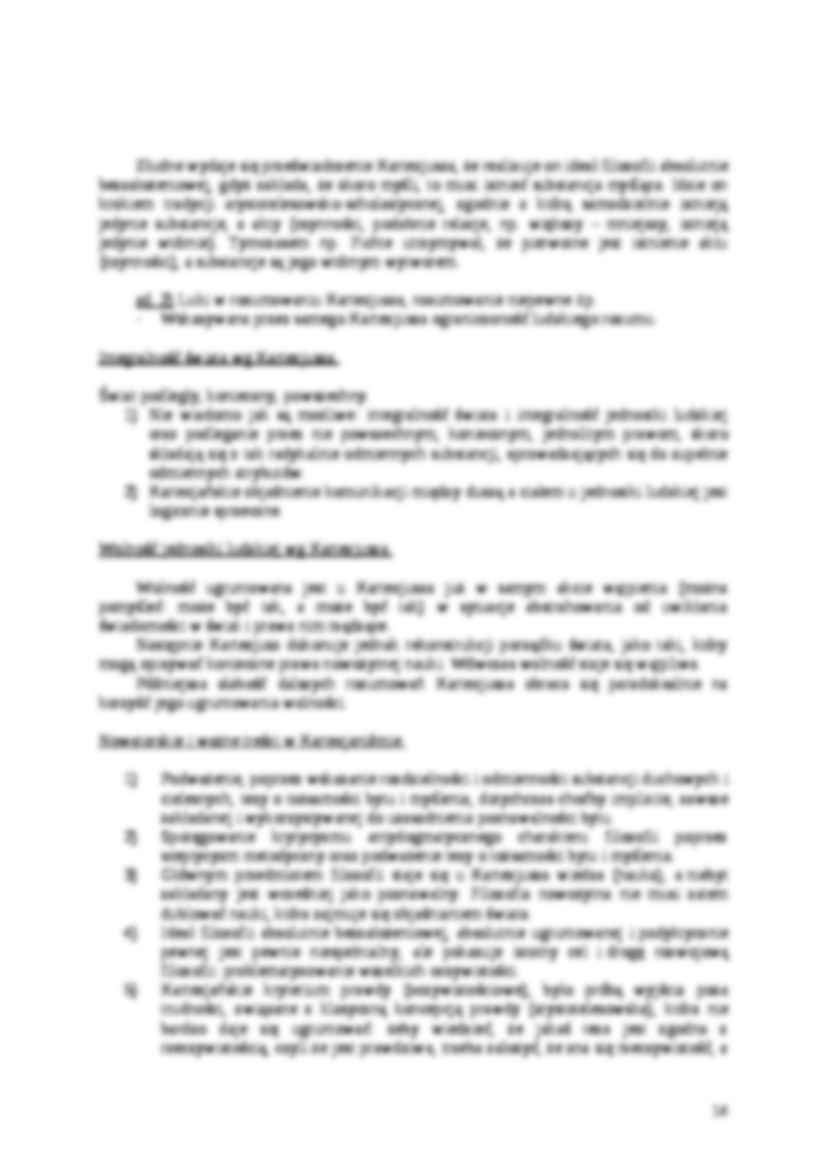 Kartezjusz-opracowanie - RACJONALIZM NOWOŻYTNY - strona 3