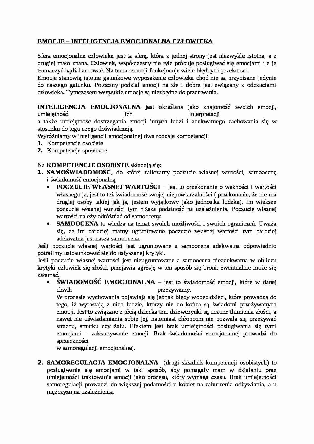 Emocje-opracowanie - strona 1