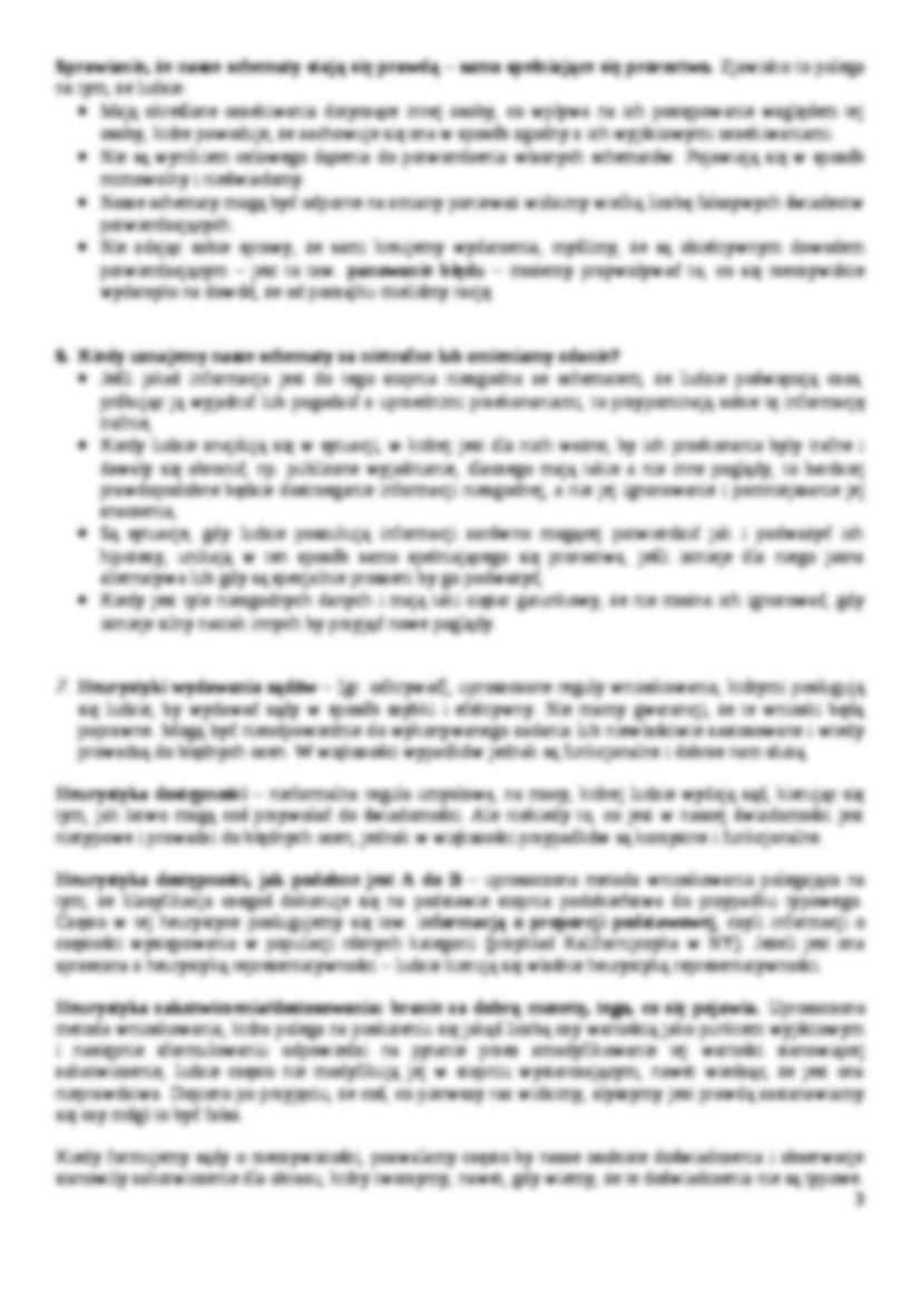 Poznanie społeczne, uprzedzenia-opracowanie - strona 3