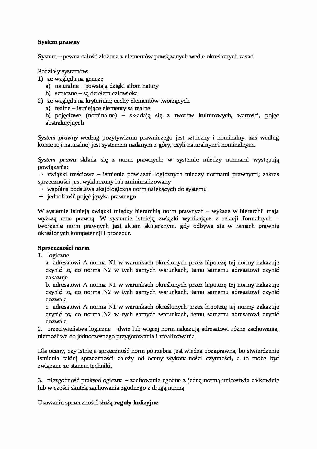 System prawny-opracowanie - strona 1
