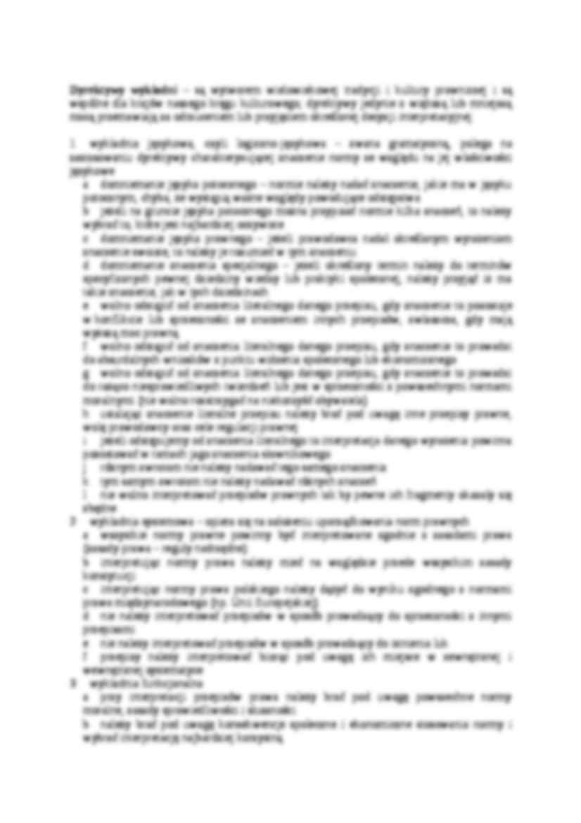 Wykładnia prawa-opracowanie - strona 2