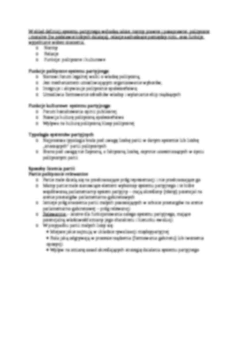 Teoria systemów partyjnych-opracowanie - strona 2