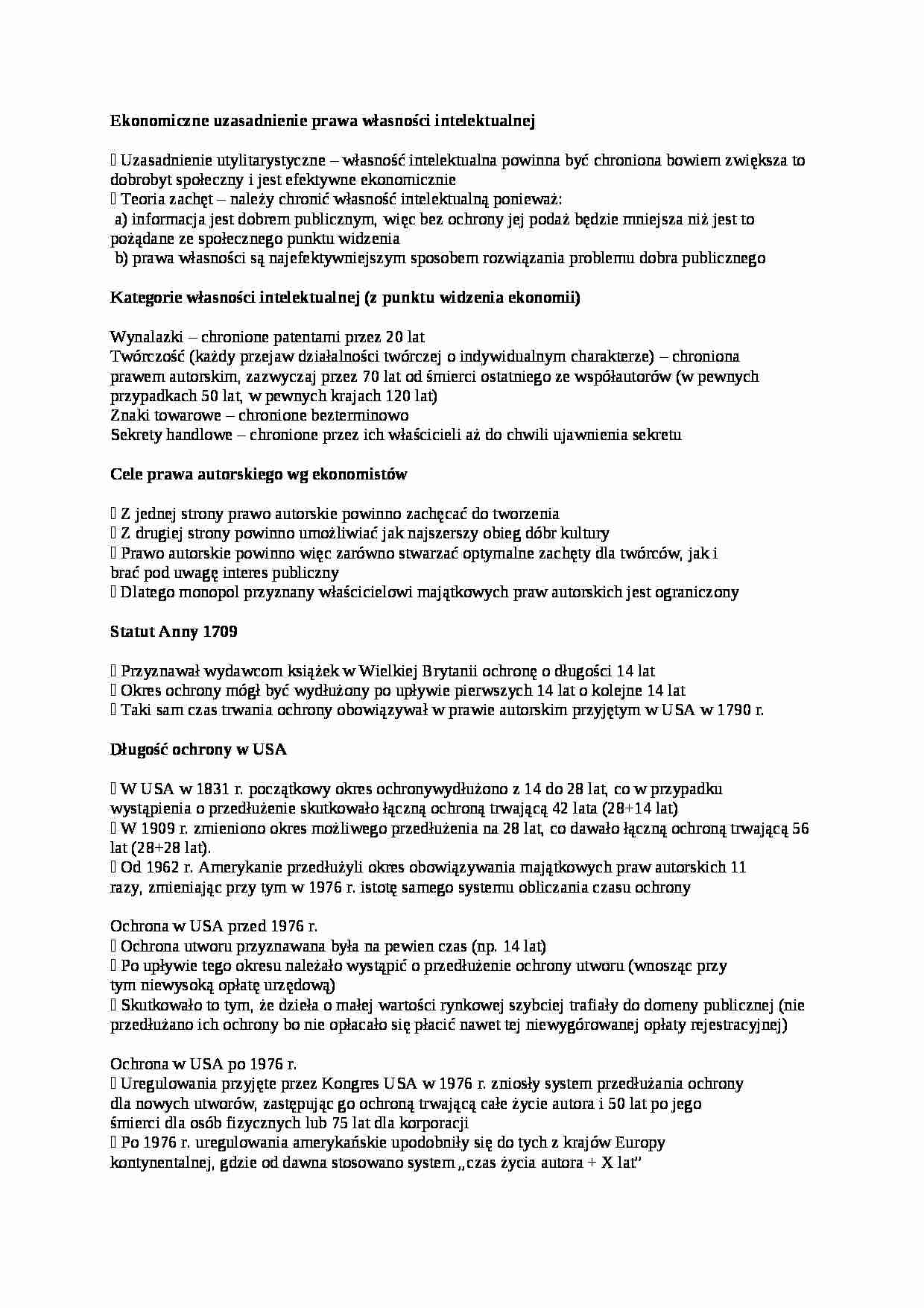 Własność intelektualna-opracowanie - strona 1