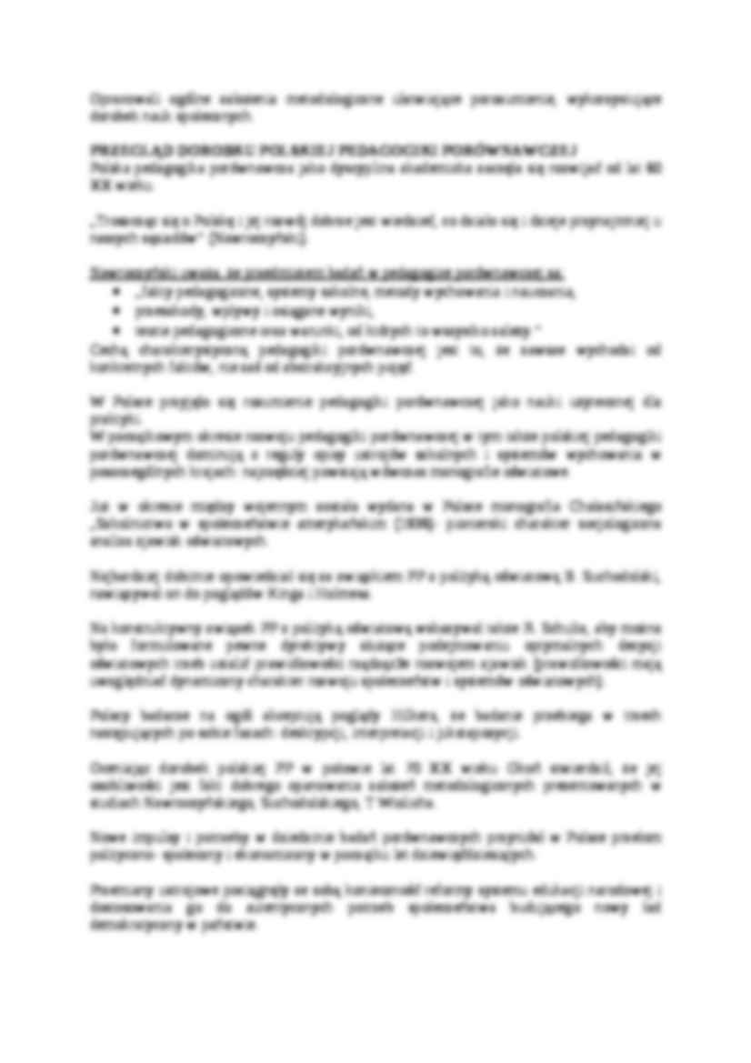 Badania porównawcze Holmesa, Noaha i Ecksteina, polska pedagogika porównawcza-opracowanie - strona 2