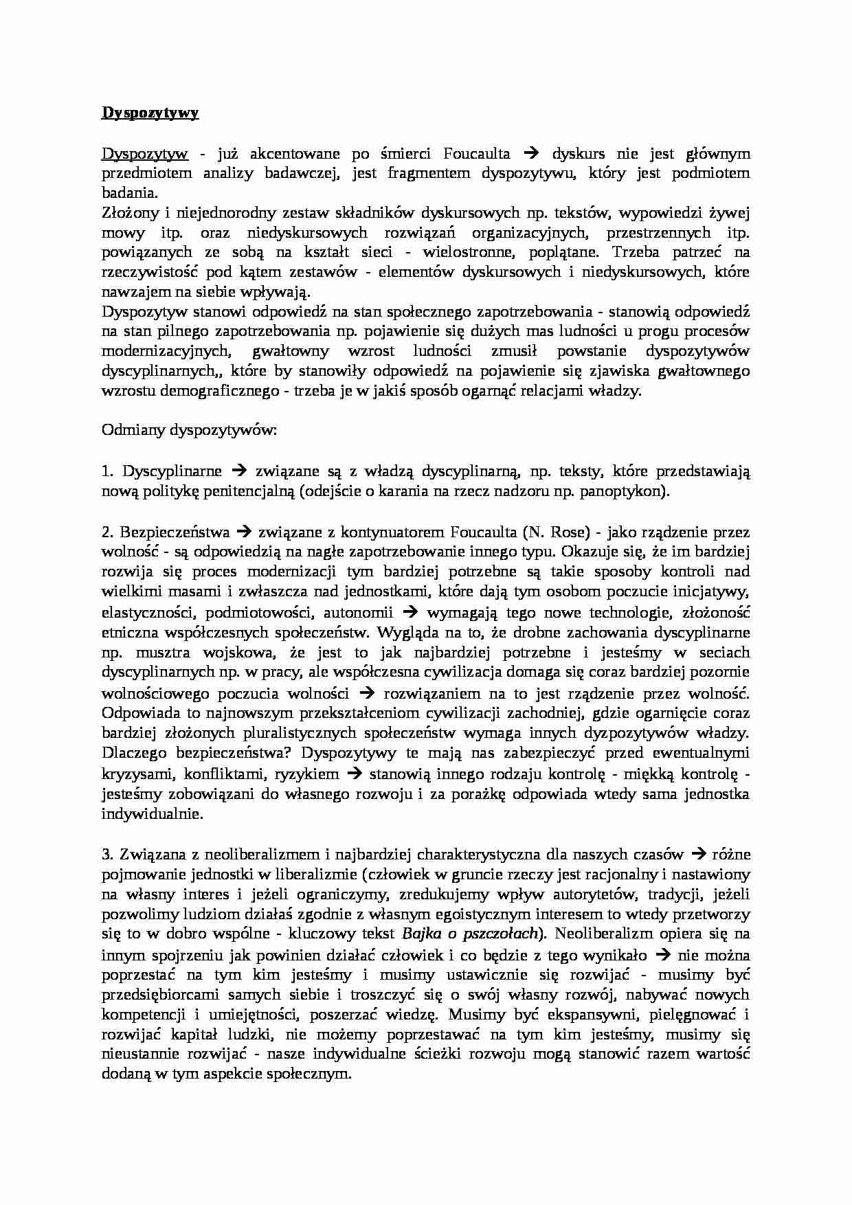 Dyspozytywy-opracowanie - strona 1