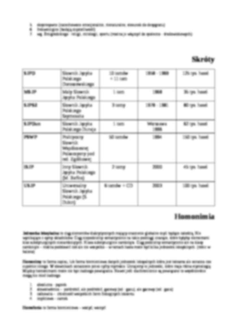 Leksykologia i leksykografia - notatki - strona 3