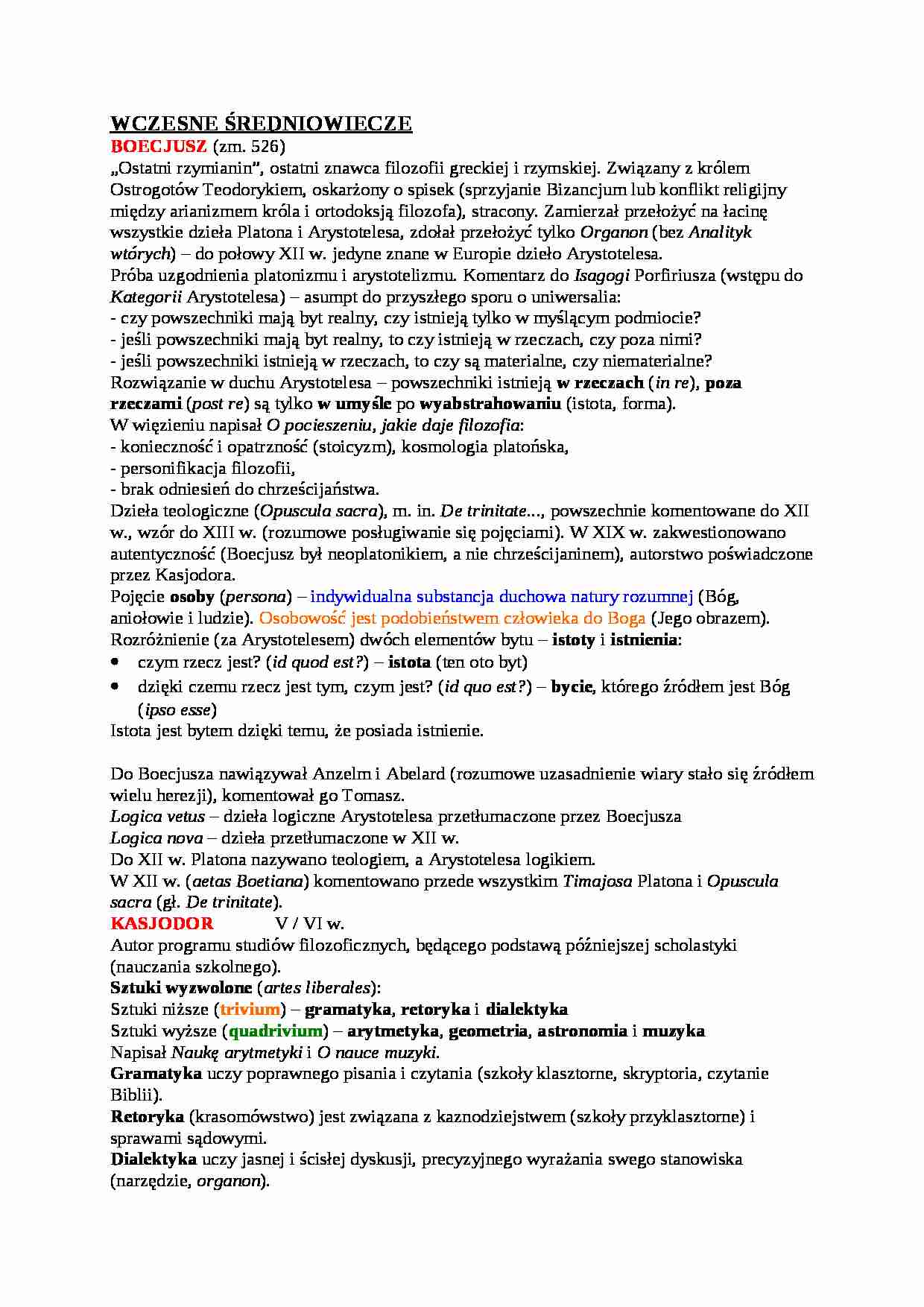 Wykład - wczesne średniowiecze - strona 1