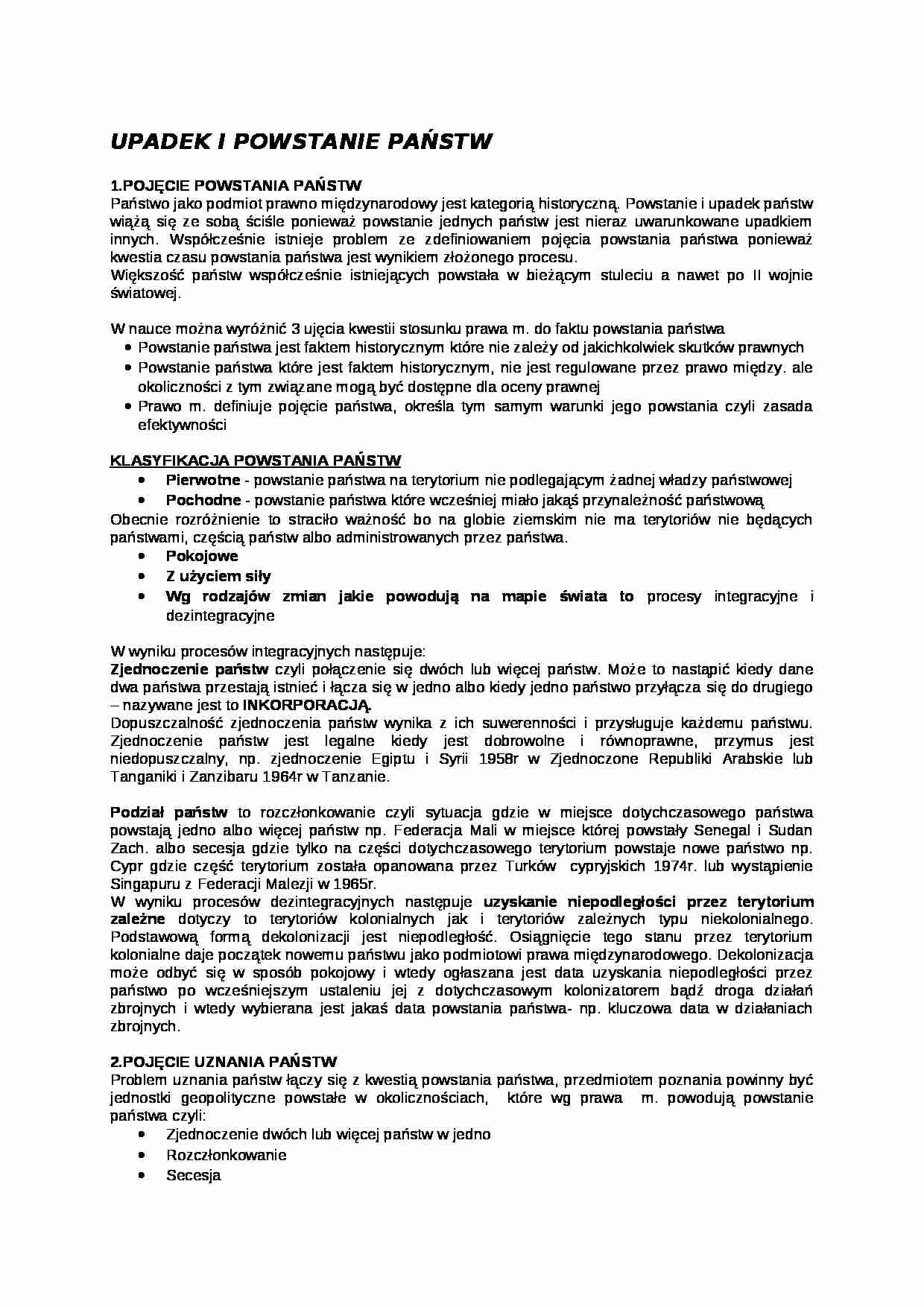 Wykład - upadek i powstanie państw - strona 1
