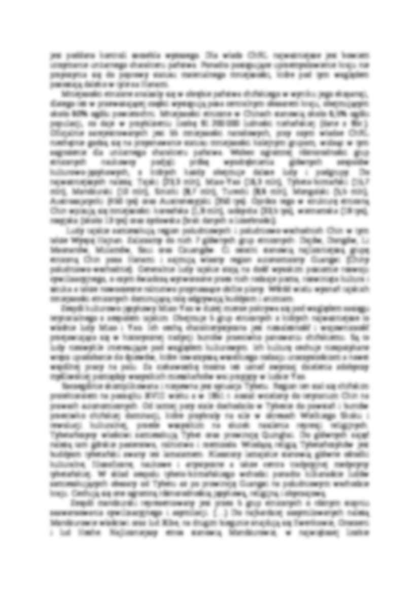 Referat - Zróżnicowanie etniczne Chin - strona 2
