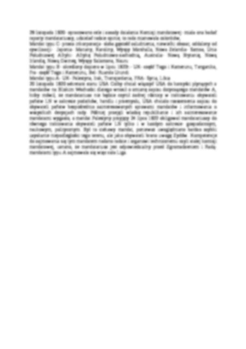 Wykład - System mandatowy Ligi Narodów - strona 2