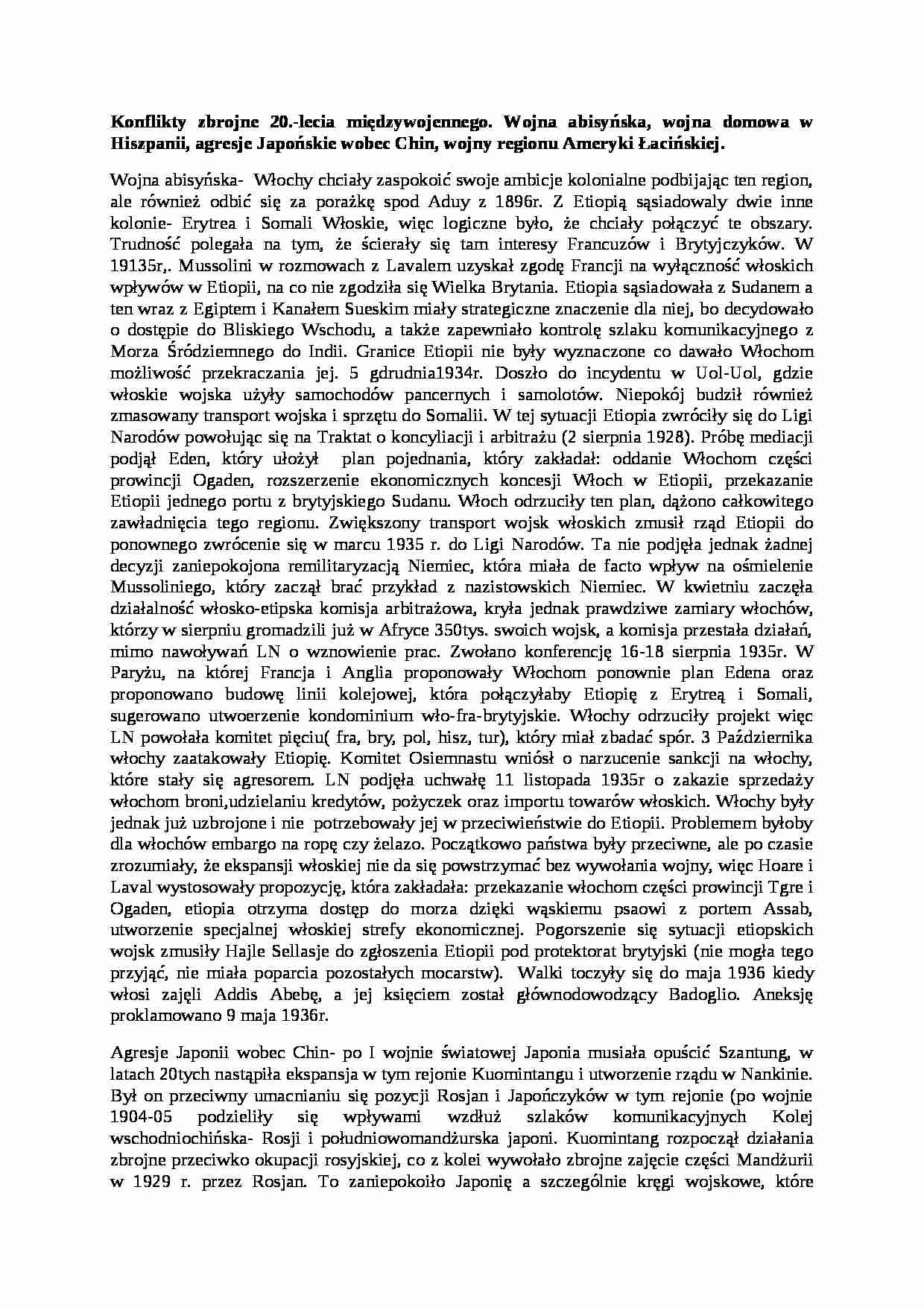 Wykład - Konflikty zbrojne - strona 1