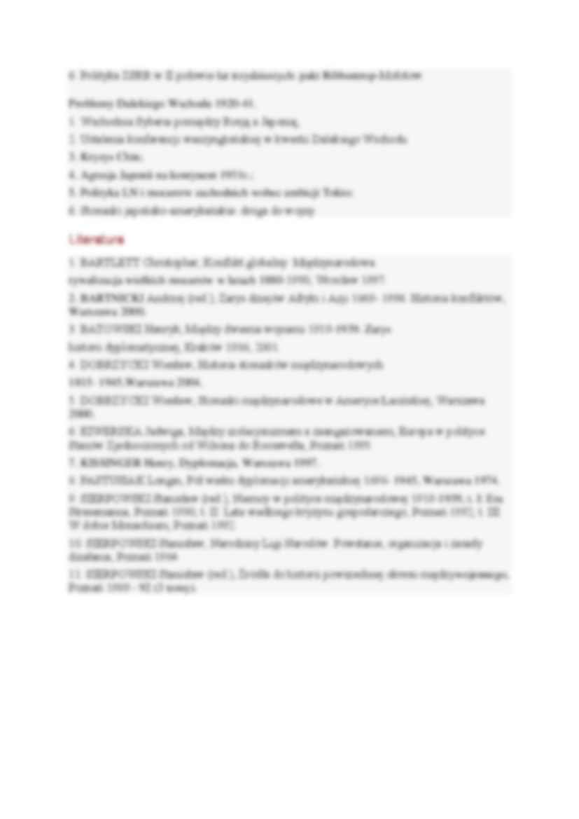 Konspekt - Traktaty pokojowe kończące I wojnę światową - strona 3