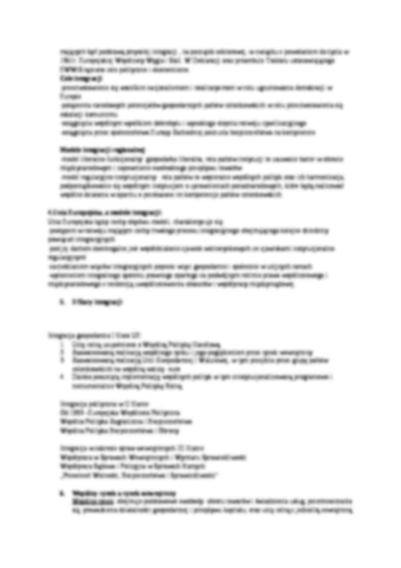 Wykład - Pojęcie integracji ekonomicznej - strona 2