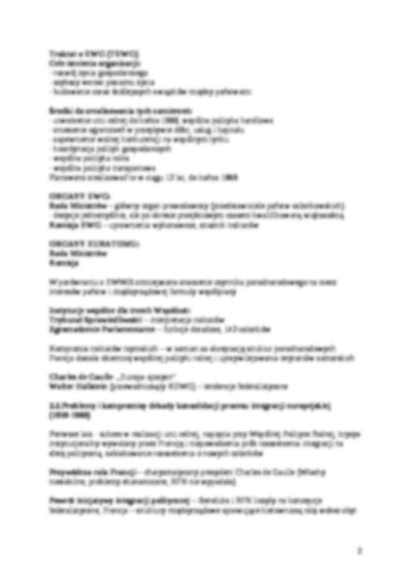 Wykład - Od wspólnot do Unii Europejskiej - strona 2