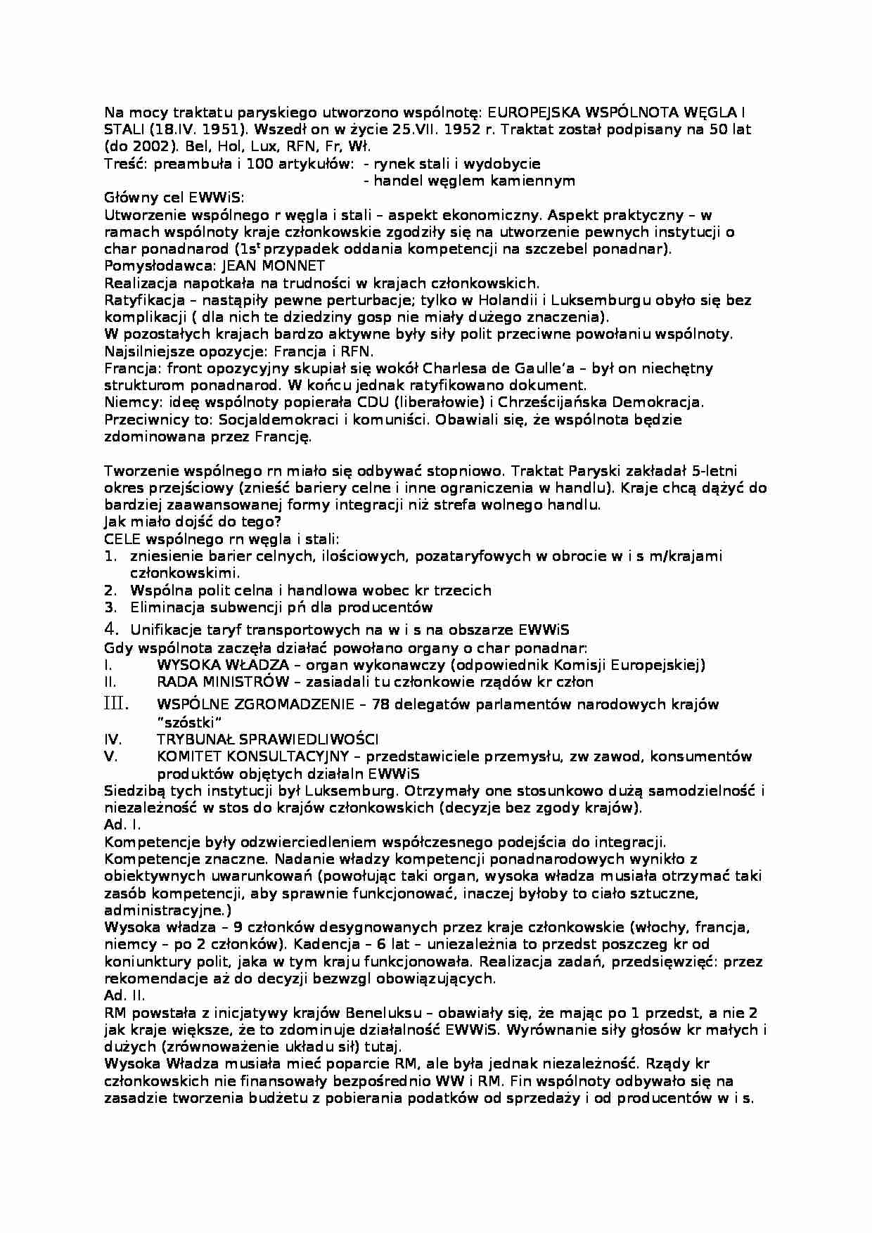 Wykład - traktat paryski - strona 1
