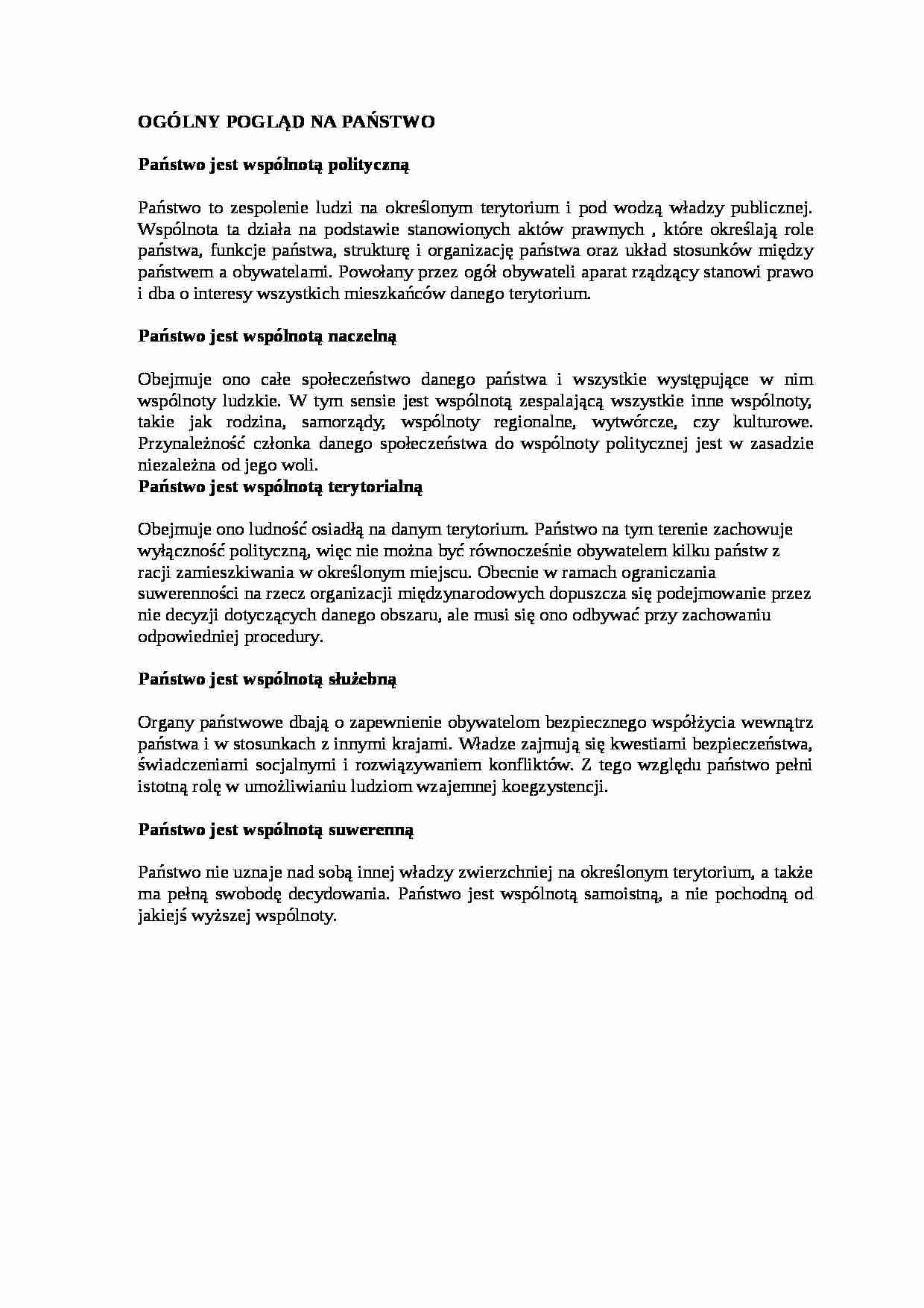 Wykład - ogólny pogląd na państwo - strona 1