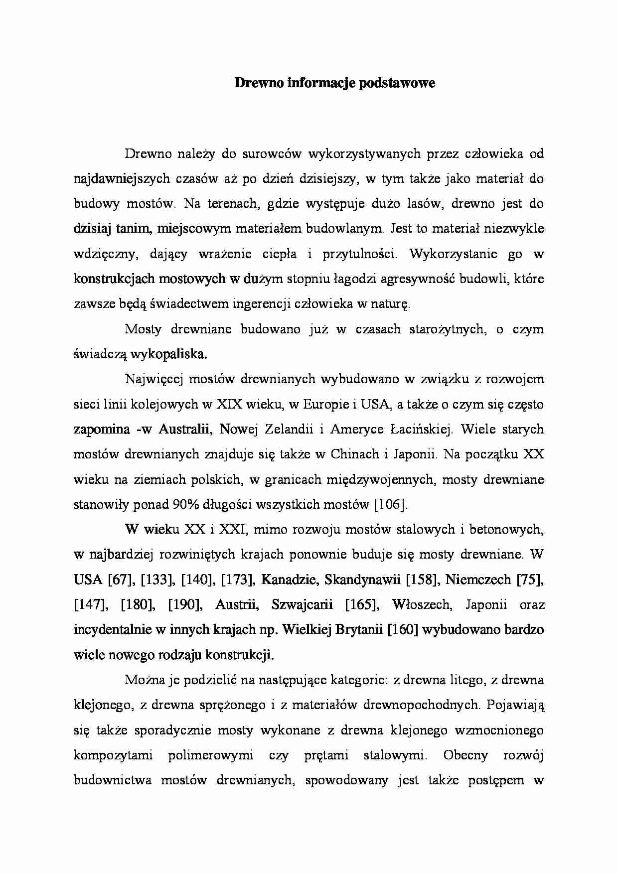 Drewno - informacje podstawowe - wykład - strona 1