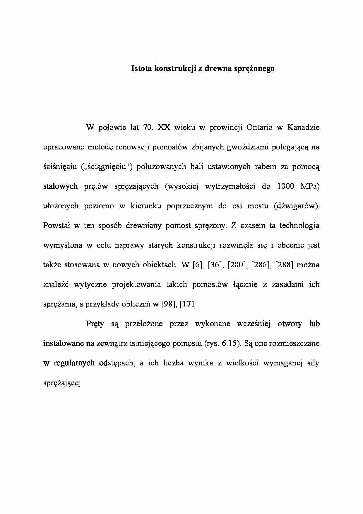 Istota konstrukcji z drewna sprężonego - wykład - strona 1