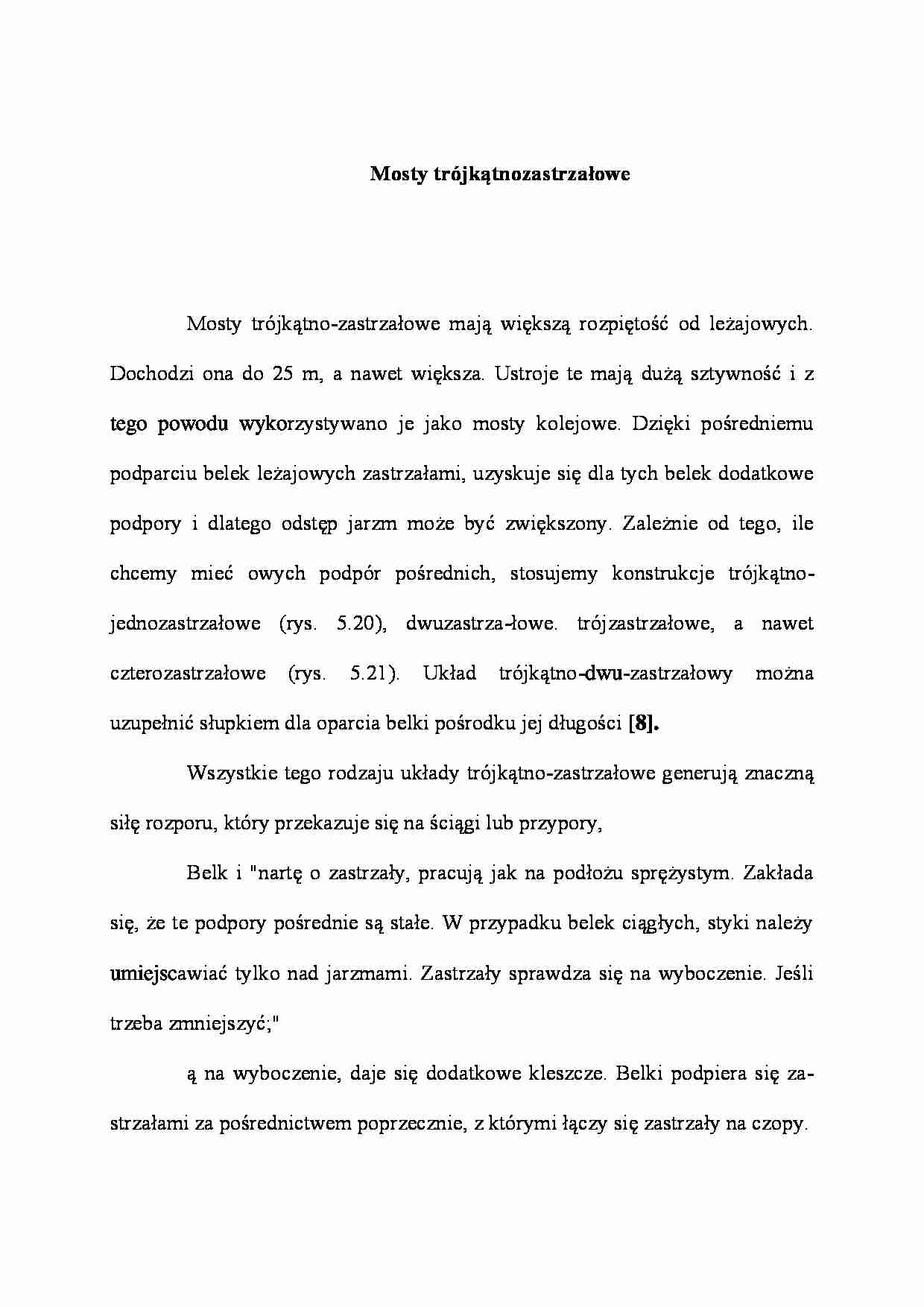 Mosty trójkątno zastrzałowe - wykład - strona 1