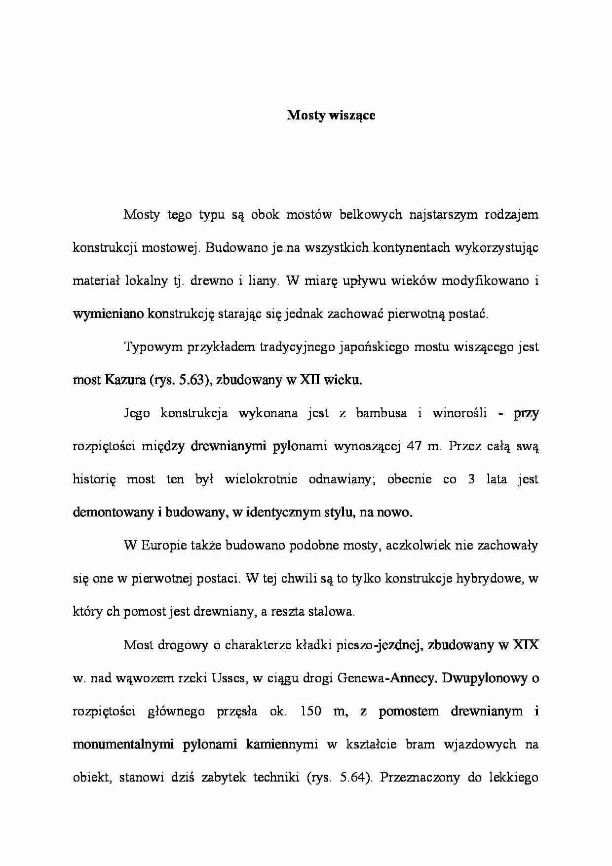 Mosty wiszące - wykład - strona 1
