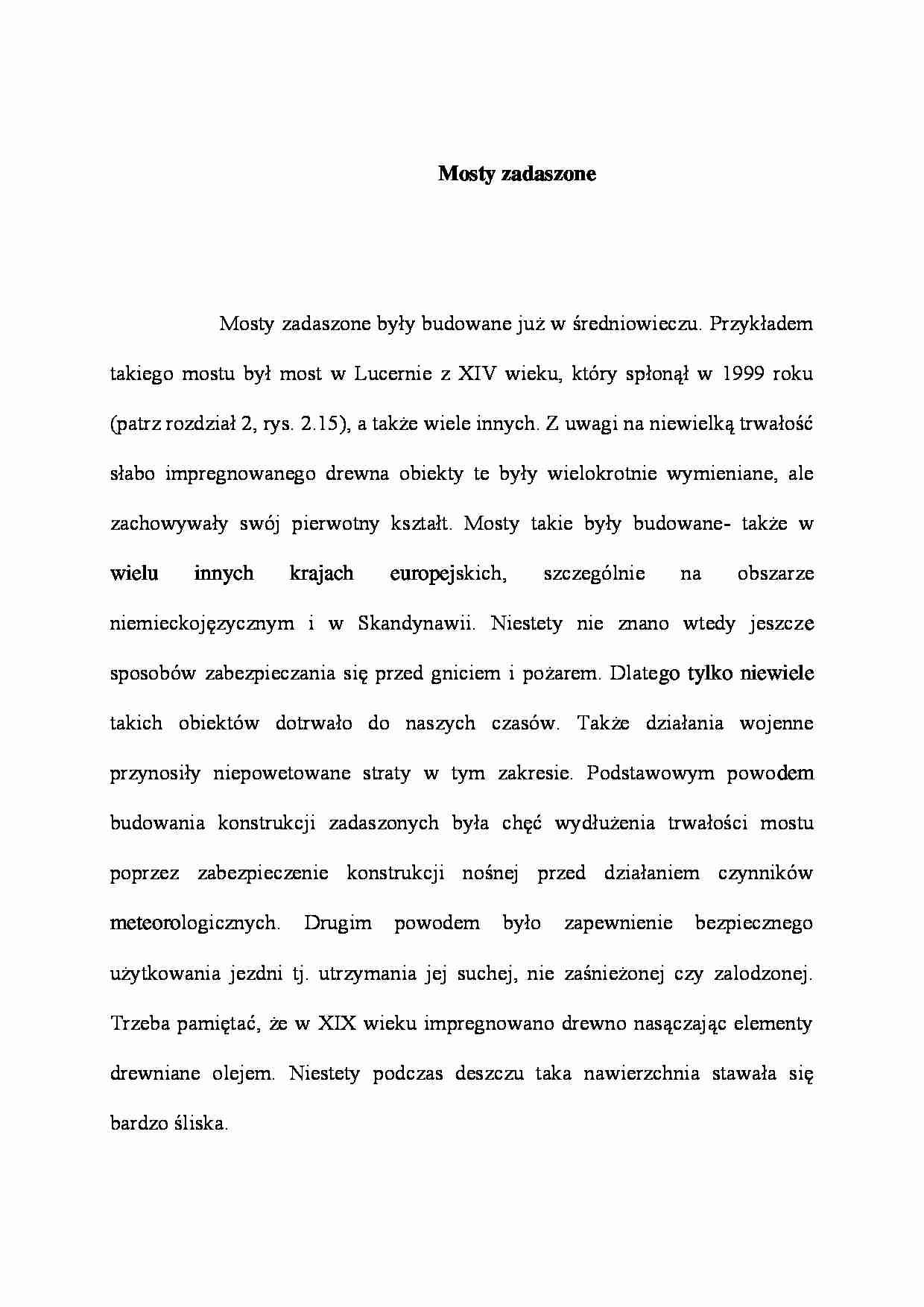 Mosty zadaszone - wykład - strona 1