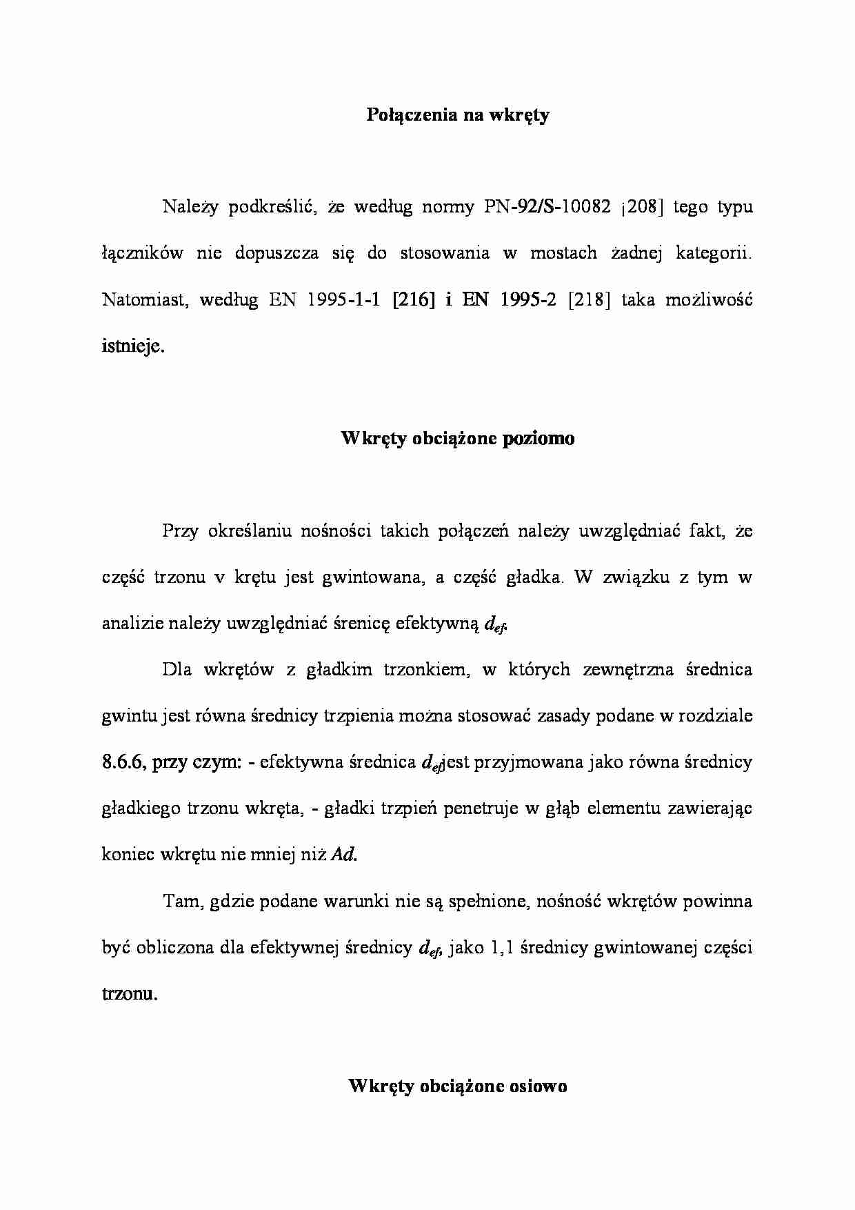 Połączenia na wkręty - wykład - strona 1