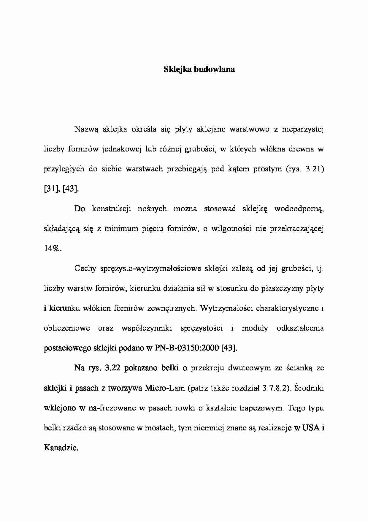 Sklejka budowlana - wykład - strona 1