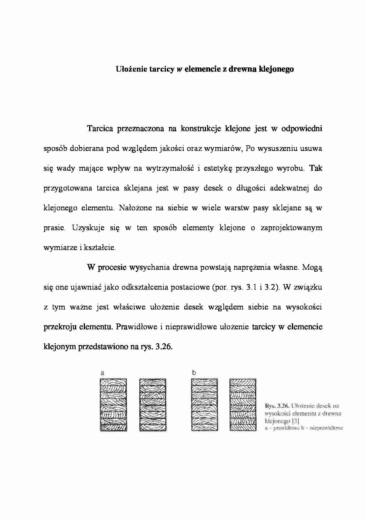 Ułożenie tarcicy w elemencie z drewna klejonego - wykład - strona 1