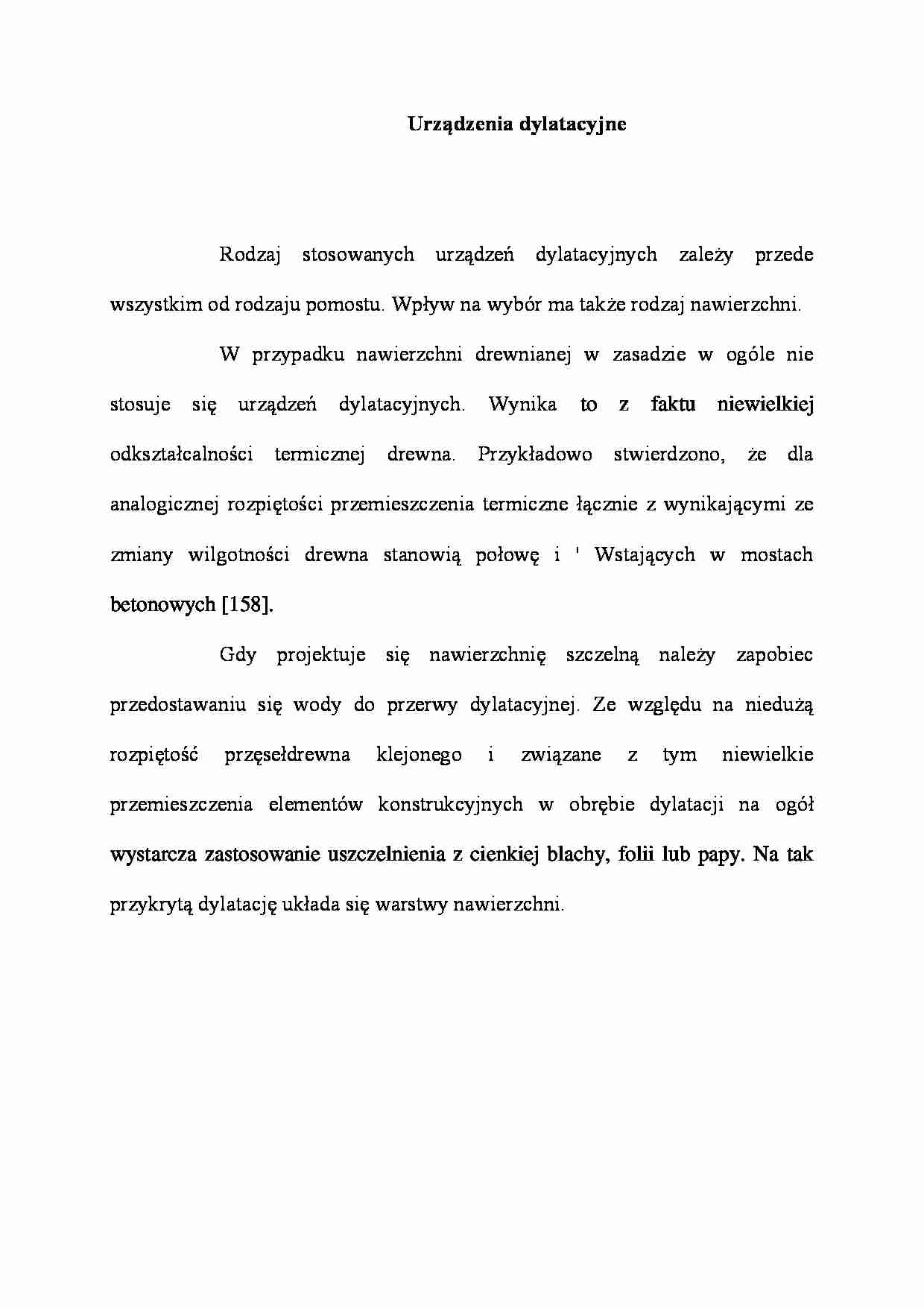 Urządzenia dylatacyjne - wykład - strona 1