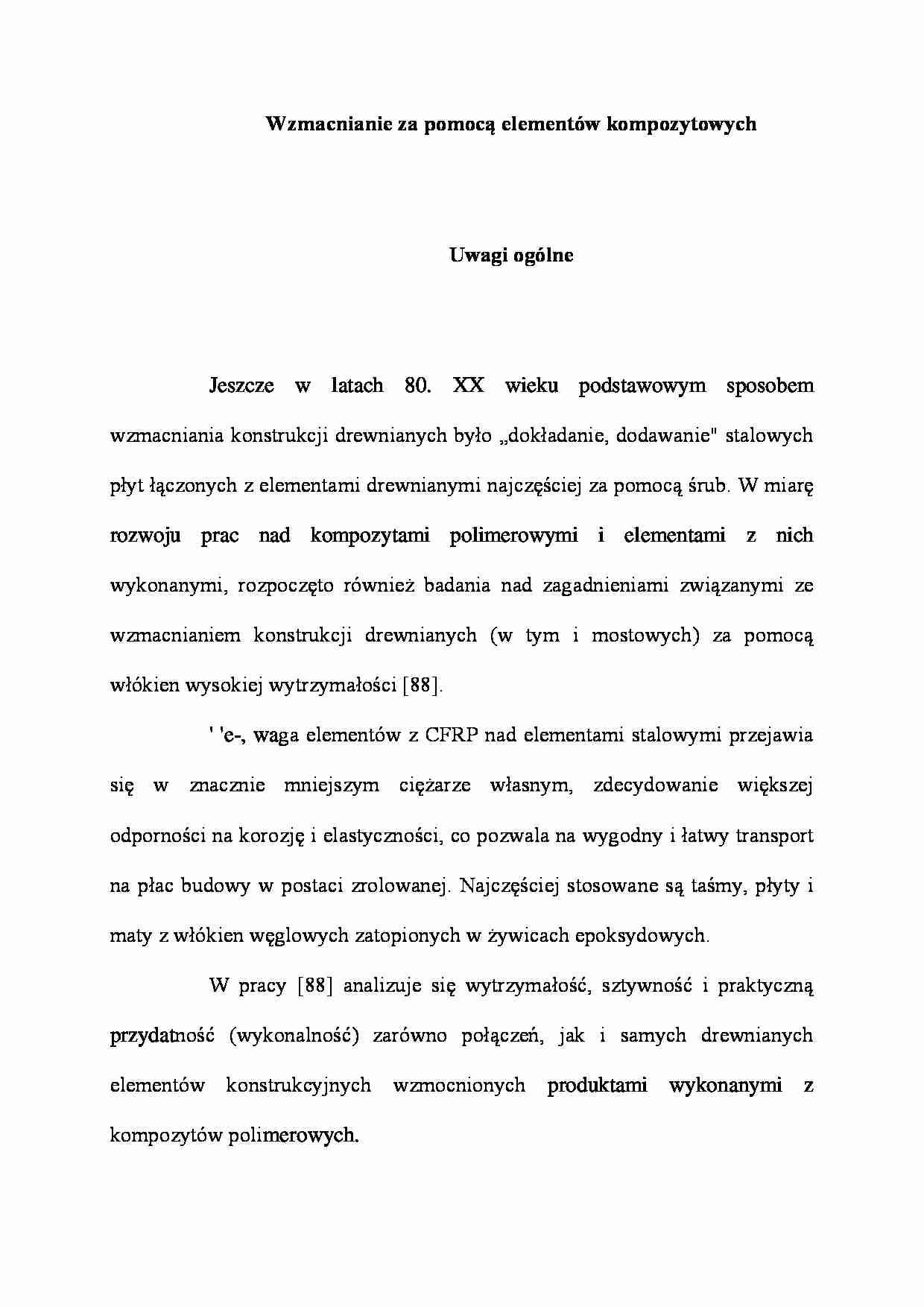 Wzmacnianie za pomocą elementów kompozytowych - strona 1