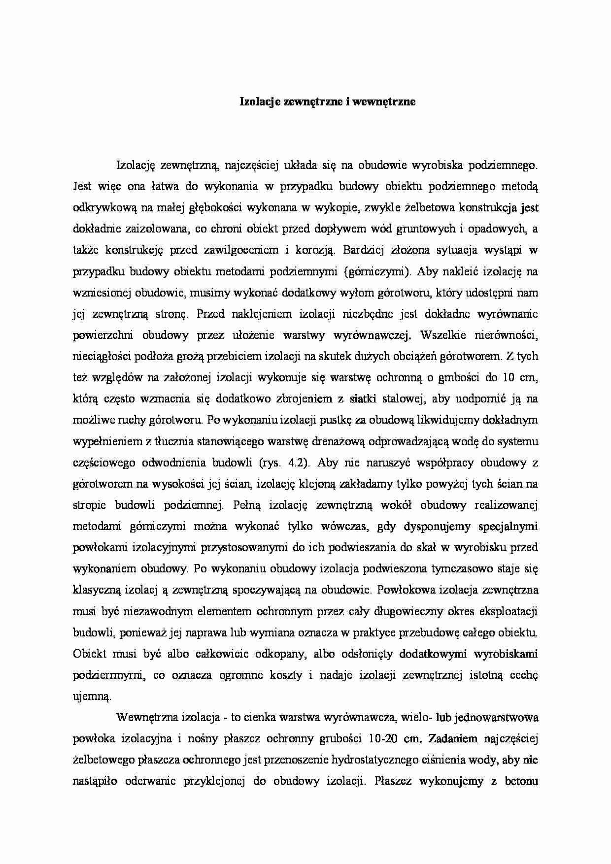 Izolacje zewnętrzne i wewnętrzne - strona 1