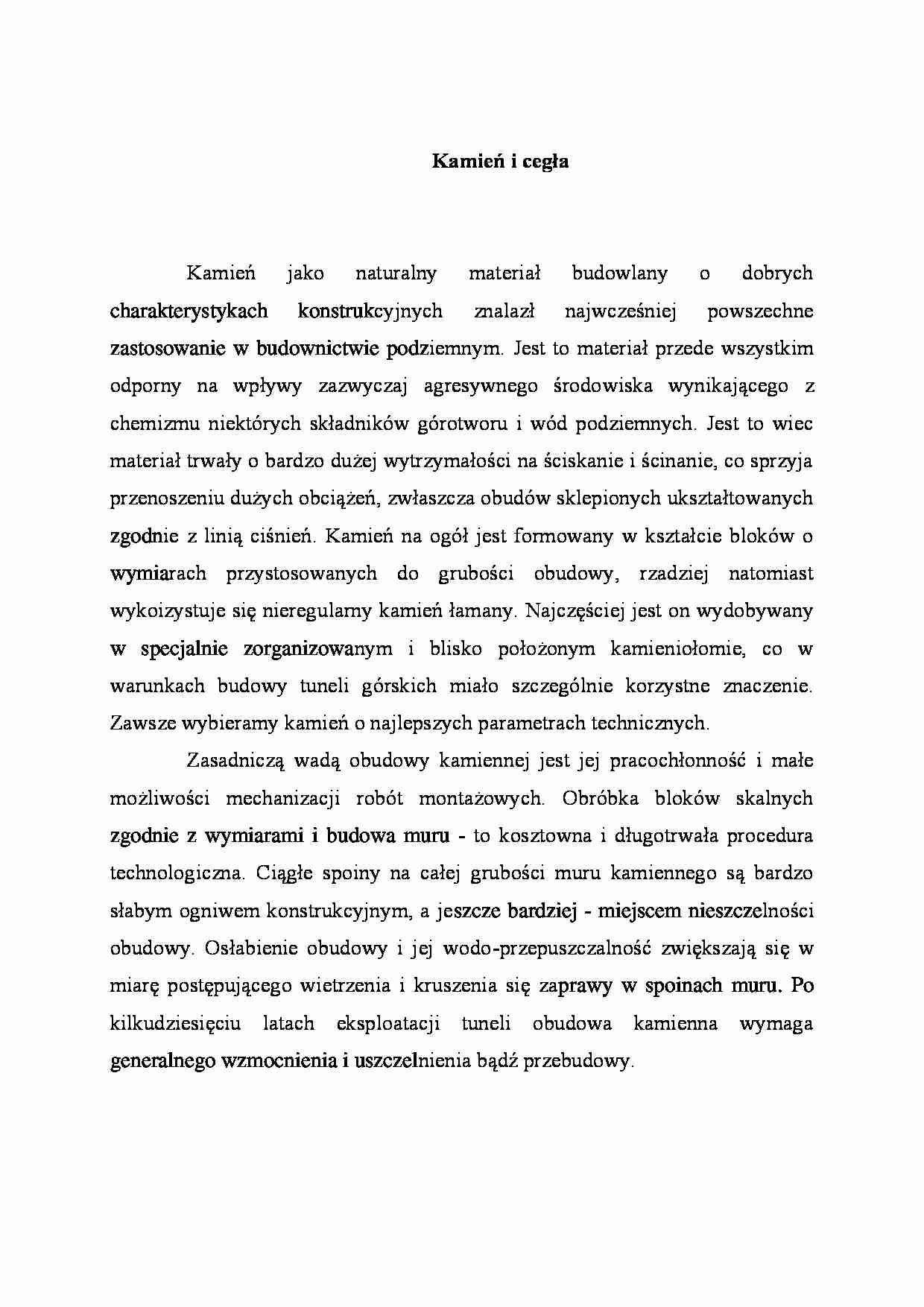 Kamień i cegła - strona 1