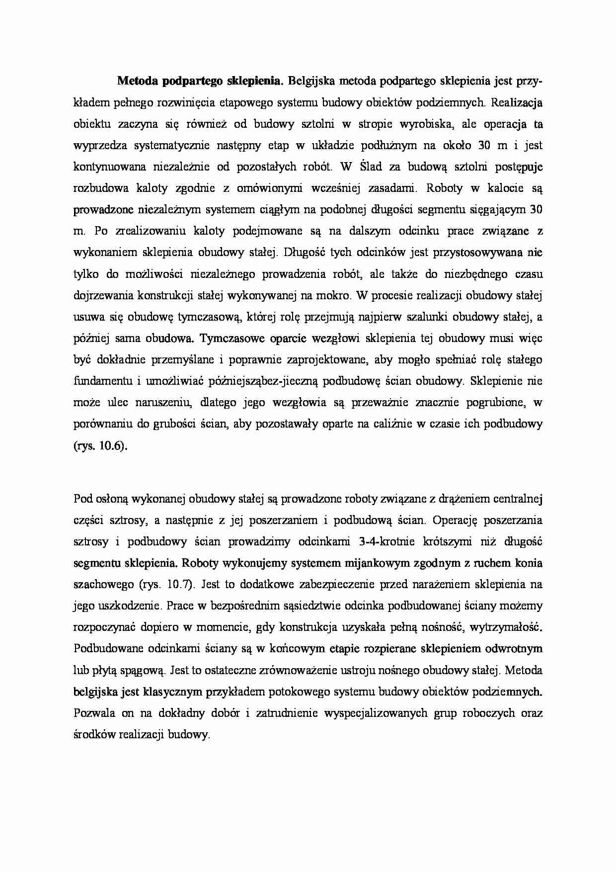 Metoda podpartego sklepienia - strona 1