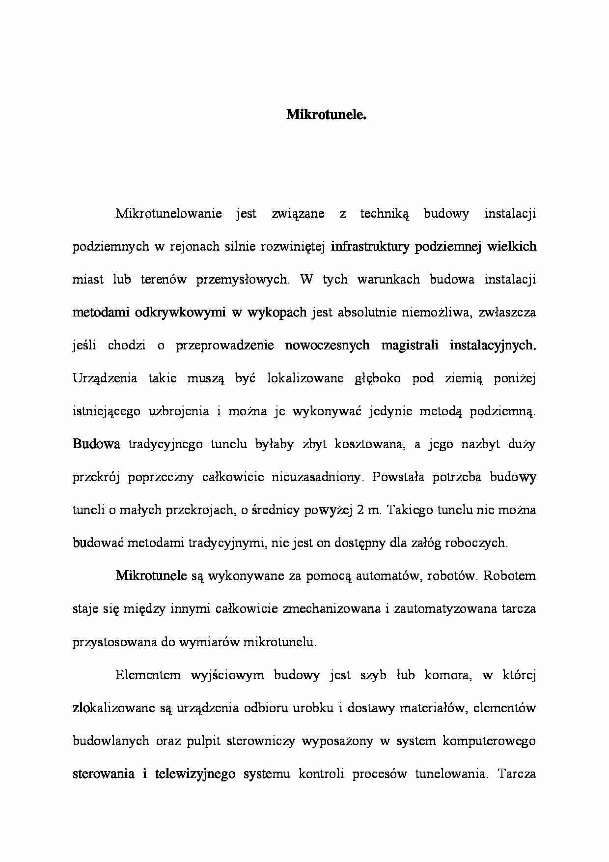 Mikrotunele - strona 1