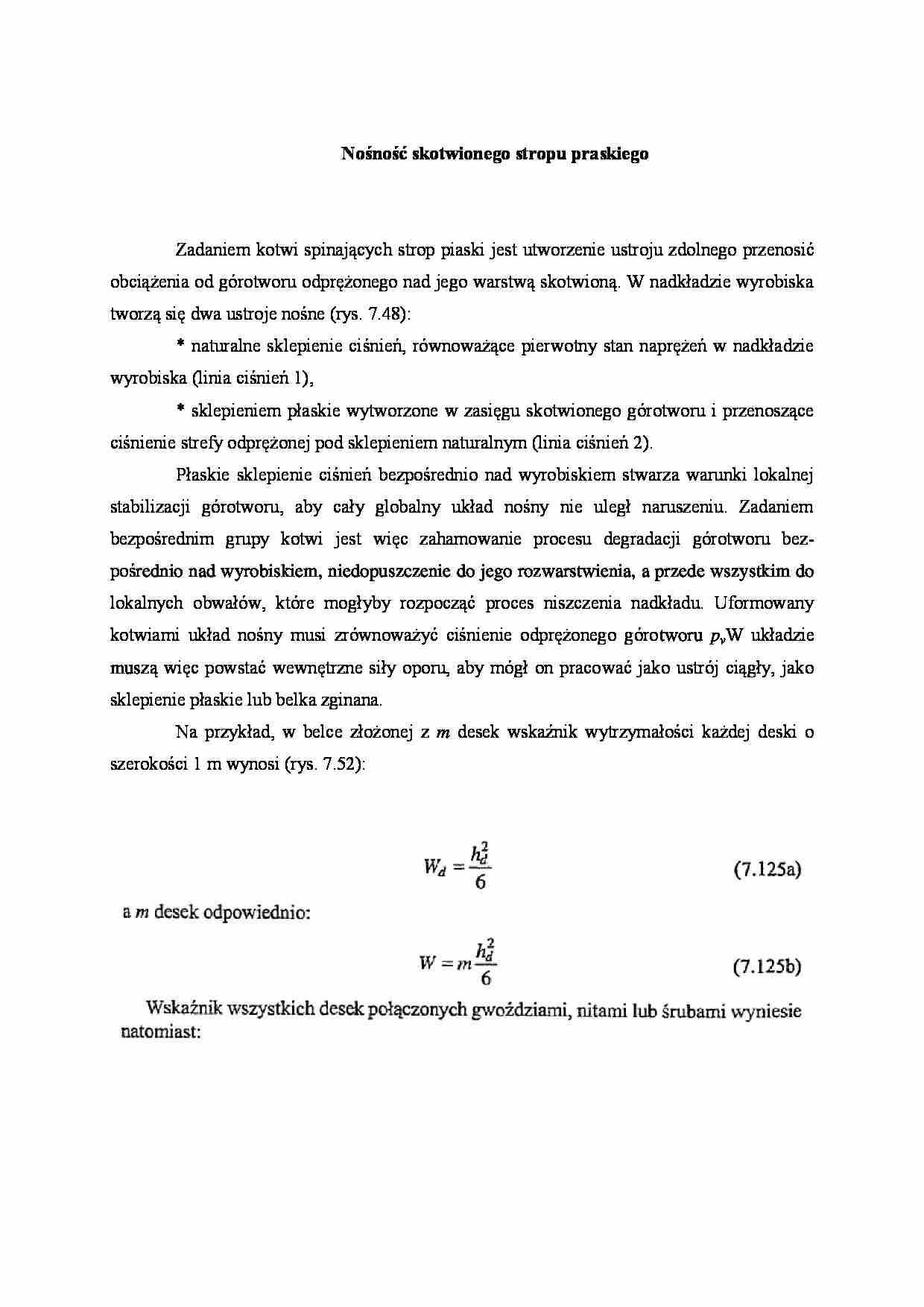 Nośność skotwionego stropu praskiego - strona 1