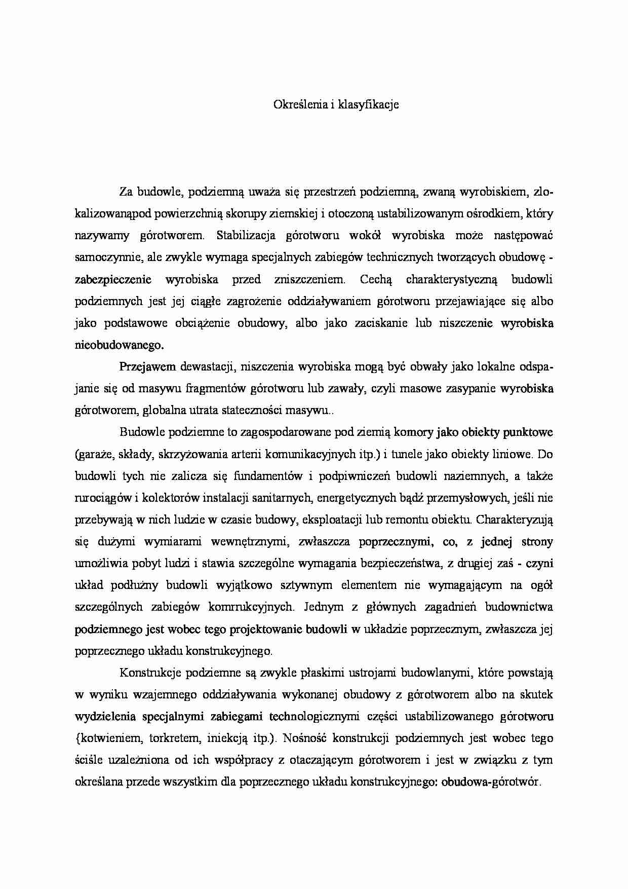 Określenia i klasyfikacje - strona 1