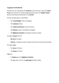 Geography of the British Isles